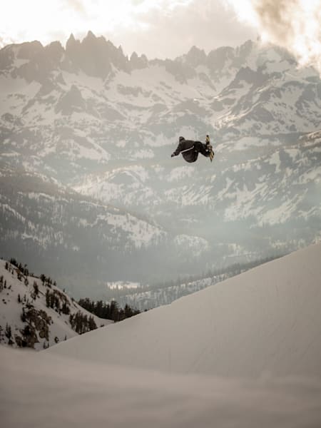 Ben Ferguson snowboarder at Red Bull Recharged in Mammoth Lakes, California, USA on 08 May, 2019.