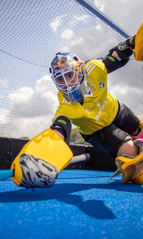 Irish Women’s Hockey Goalkeeper Ayeisha McFerran training at Sport Ireland Campus, Co. Dublin, Ireland on May 25, 2021