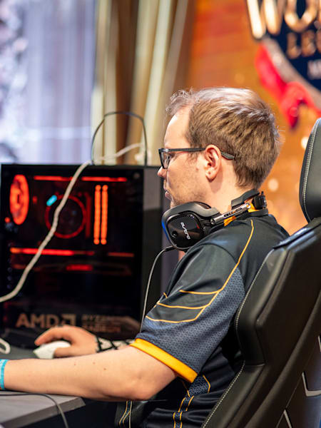 TheViper focused on stage at Red Bull Wololo in Heidelberg, Germany on October 25, 2022.