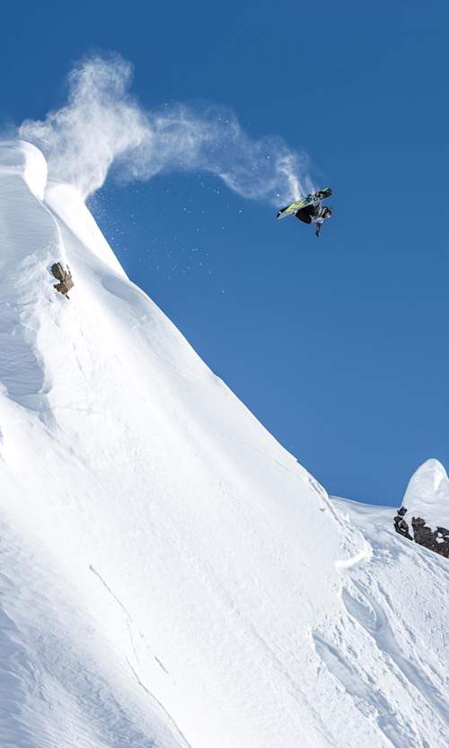 Travis Rice in action during The Fourth Phase