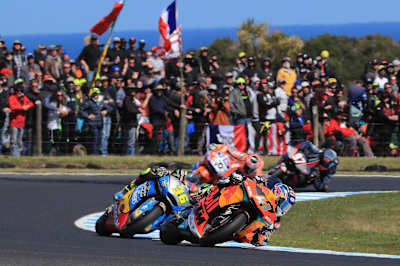 It was a tight Moto2 race in Australia