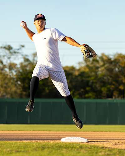Anthony Volpe plays shortstop for the New York Yankees