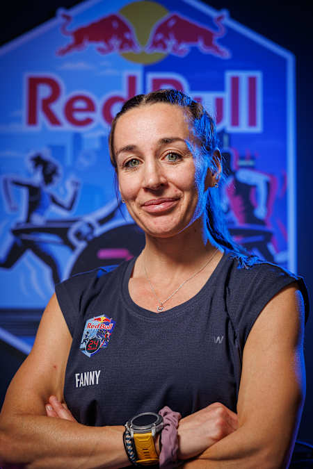 Fanny Ahlfors posing for a photo as team captain ahead of Red Bull 24 Hours in Sweden.