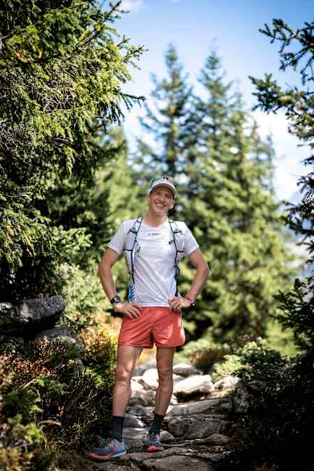 Tom Evans poses for a portrait during the Destination Red Bull photo shoot in Chamonix, France on September 9, 2022.