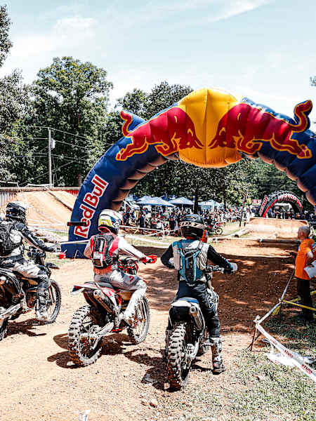 Participants at the FIM Hard Enduro World Championship - Red Bull TKO - in Tennessee, United States on August 14, 2022. 