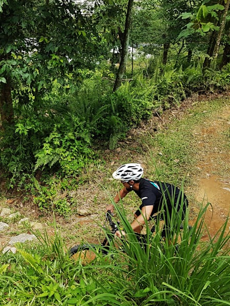 Exploring the man-made mountain bike trails