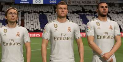 Luka Modrić, Toni Kroos und Karim Benzema in FIFA 21.