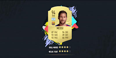 Lionel Messi en FIFA 20.