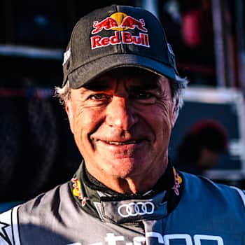 Carlos Sainz of Team Audi Sport is seen after Stage 3 of Rally Dakar 2024 from Al Duwadimi to Al Salamiya, Saudi Arabia on January 08, 2024.