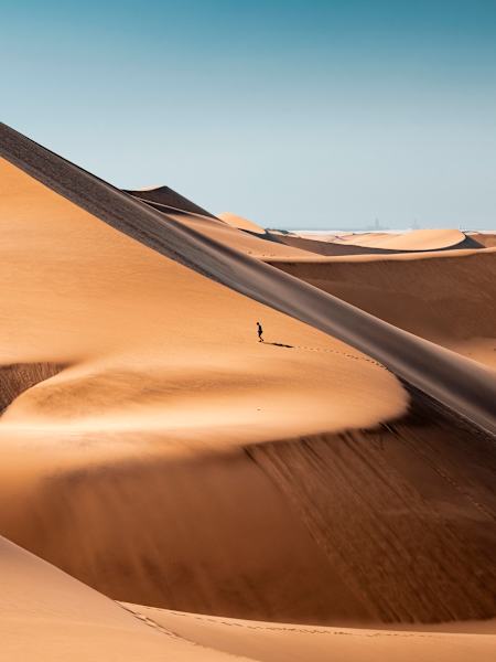 Running Through Namibia’s Coastal Sand Dunes