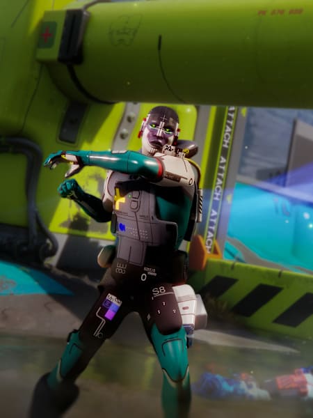 Screenshot aus Marathon zeigt die Triage Runner Hülle.