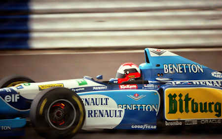 Johnny Herbert, Benetton Renault 1995, F1, Silverstone.