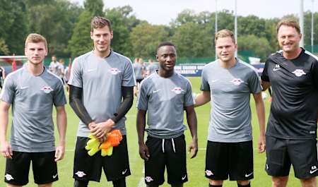 Die Neuzugänge 2016/17 von RB Leipzig - unter anderem mit Timo Werner (links) und Naby Keita (Mitte)