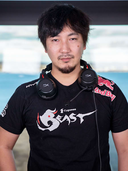 Daigo Umehara poses for a portrait during the Red Bull Kumite 2019 Finals in Aichi, Japan on December 21, 2019.