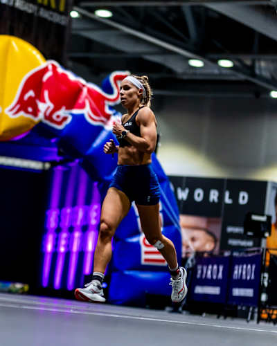 Ida Mathilde Steensgaard seen during the Elite 15 at the Hyrox Major in Hong Kong on November 22, 2024. 