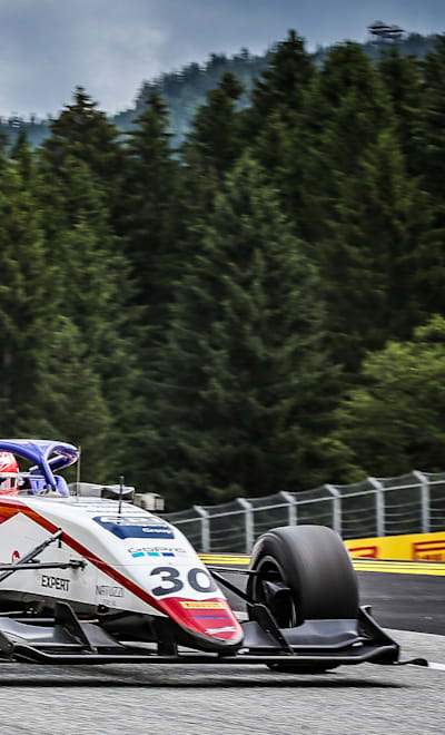 Enzo Fittipaldi racing Formula 3 at Red Bull Ring 2022