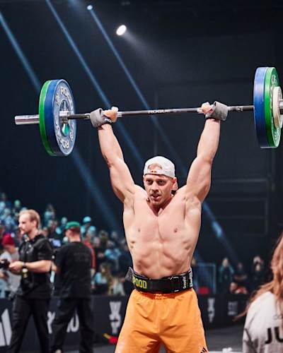 Jonne Koski competing in the final heat of the WFP