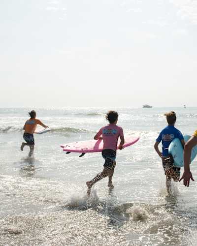 Participants prepare to surf at Red Bull Foam Wrecker