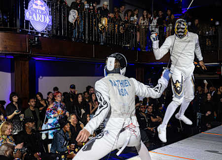 Miles Chamley-Watson competes during Red Bull En Garde