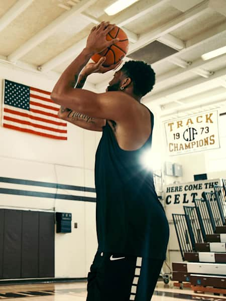 Basketball player Anthony Davis of the Los Angeles Lakers photographed during training in Los Angeles, California, USA on August 6 , 2019.