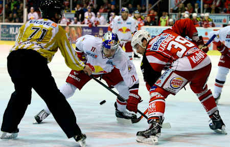 Match between KAC Klagenfurt and EC Red Bull Salzburg in Austria in 2014