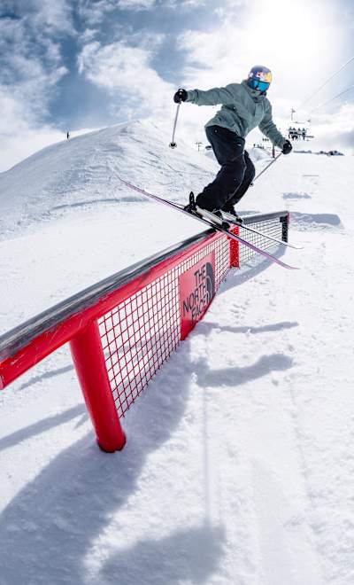 Kirtsty Muir performs at Cardrona mountain resort in Wanaka, New Zealand on September 11, 2023.