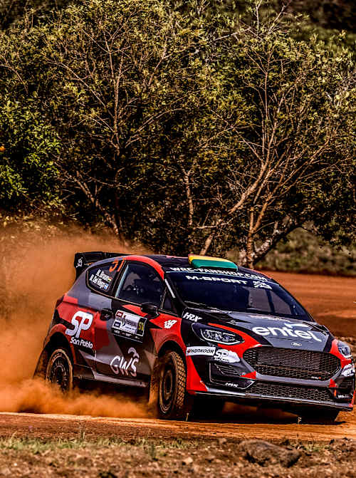 Nataniel Bruun held the overnight lead in WRC3