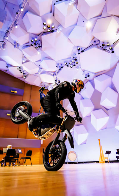 Aaron Colton performs in Red Bull Skyway in Minneapolis, MN USA on 20 February 2023.