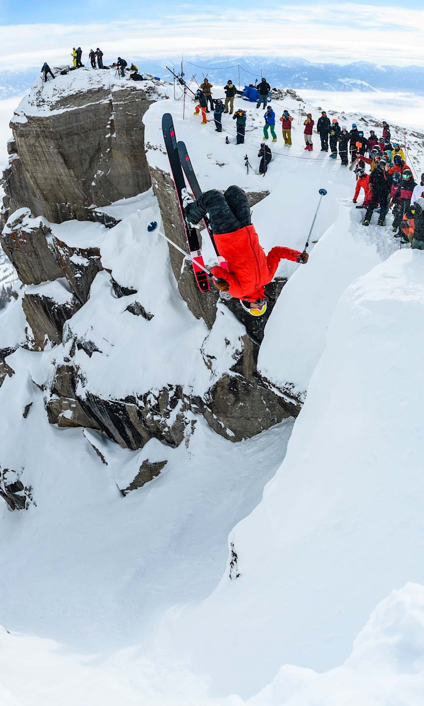 Jackson Hole Ski Resort Corbet's Couloir . Kings Queens Of Corbet S Event Info