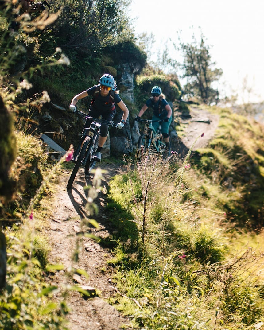 mountain bike riding