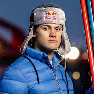 Lucas Braathen of Norway poses for a portrait in Maria Alm, Austria on January 18, 2023.