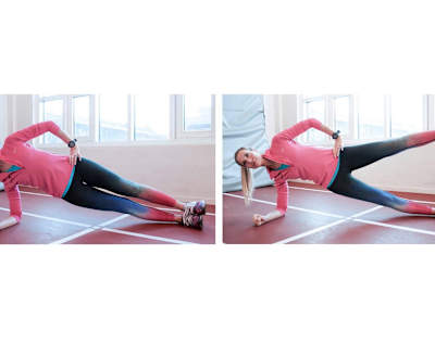 Sideplanke med beinløft