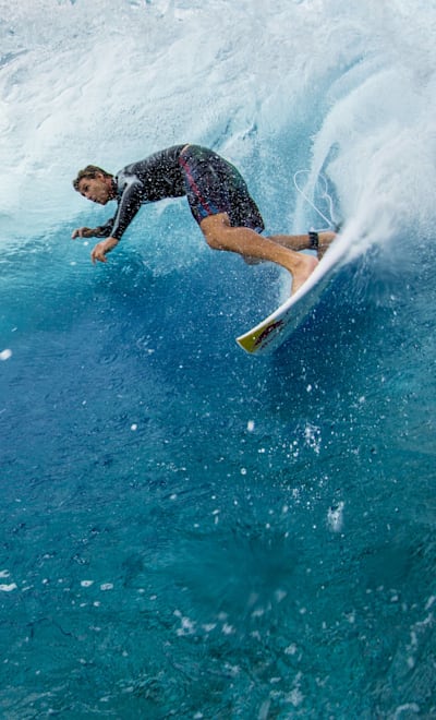Surfer Ian Walsh in action on February 15, 2016.