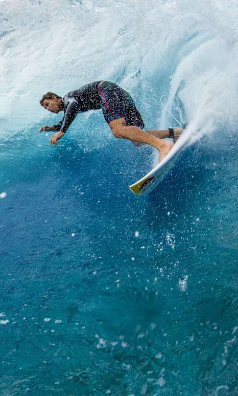 Surfer Ian Walsh in action on February 15, 2016.