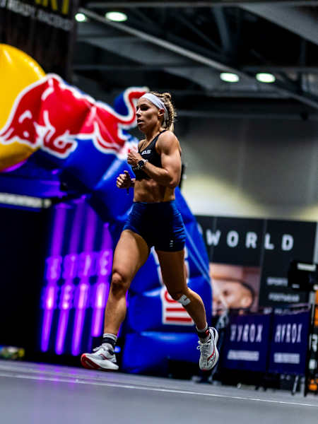 Ida Mathilde Steensgaard seen during the Elite 15 at the Hyrox Major in Hong Kong on November 22, 2024. 