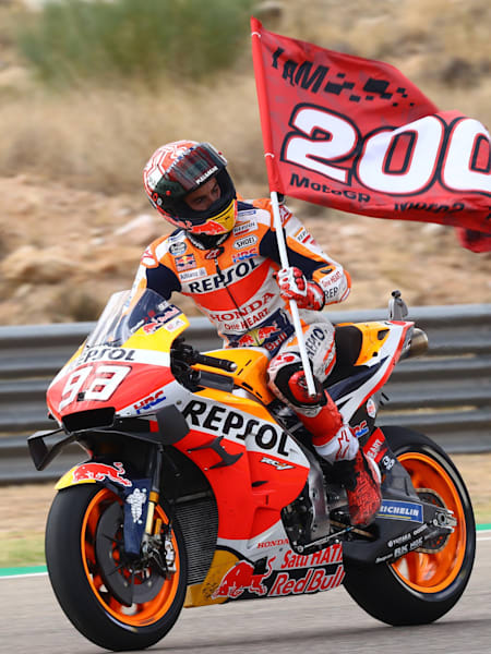 Vainqueur du Grand Prix de MotoGP d’Aragón 2019, Marc Márquez remporte la 200ème épreuve de sa carrière toutes catégories confondues.
