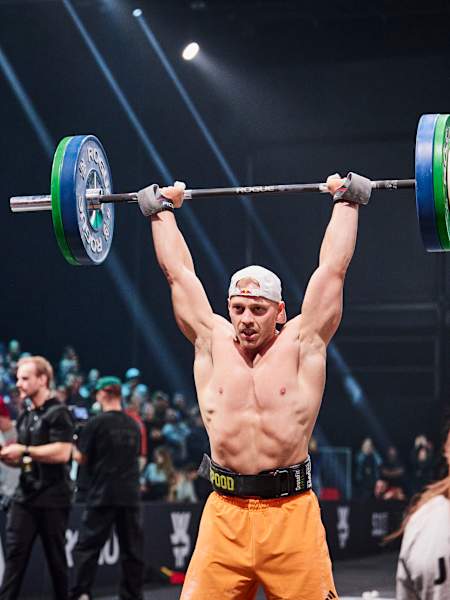 Jonne Koski competing in the final heat of the WFP