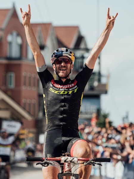 Lars Forster as seen at the UCI MTB World Cup stop in Snowshoe in 2019.