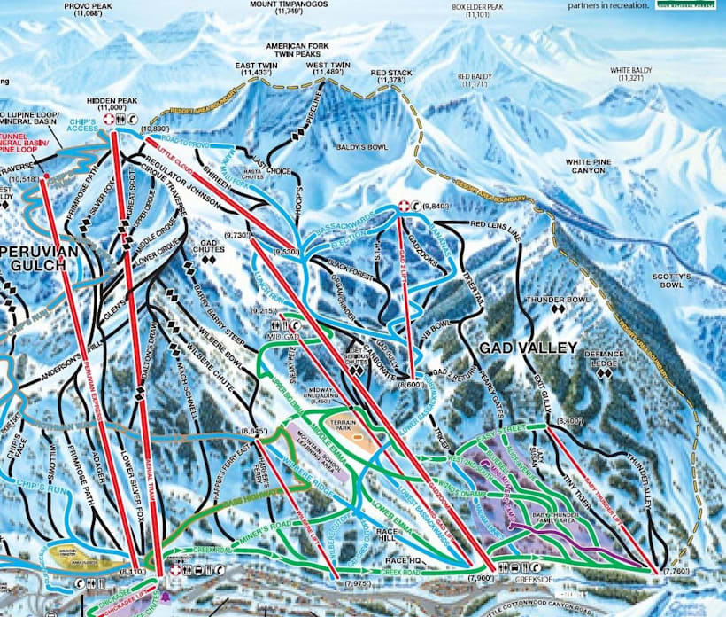 Snowbird Trail Map 2022