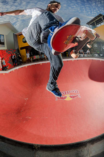 Carlos de Andrade na Pousada Hi Adventure, em Floripa