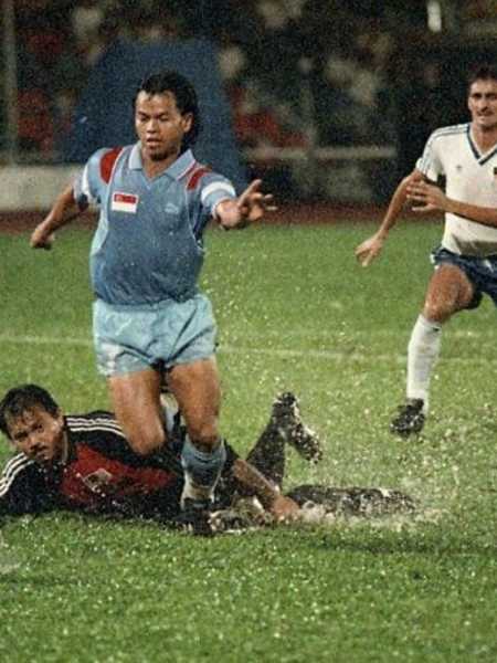 Serbegeth Singh in the 1987 final