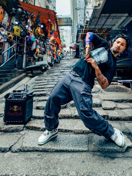 Jean-Michel Cruel at Red Bull Dance Your Style 2025 in Hong Kong.