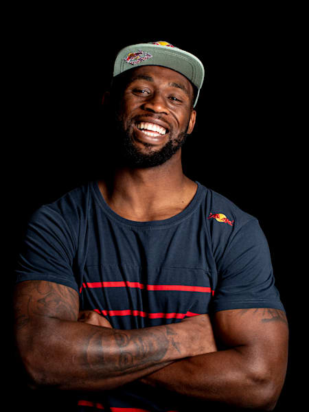 Siya Kolisi poses for a portrait during a photoshoot in Cape Town, South Africa, on June 29, 2019.