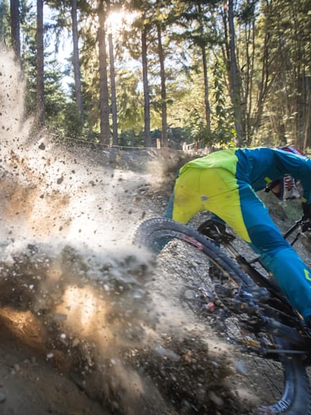 Kicking up some dirt