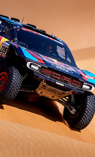 Mattias Ekstrom and Emil Bergkvist of the Ford M-Sport Team during the Stage 11 of the Dakar 2025 on January 16, 2025.