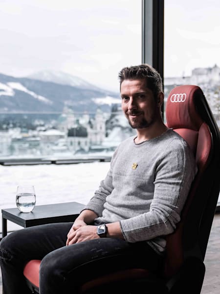 Marcel Hirscher im Audi Talk im M32 in Salzburg