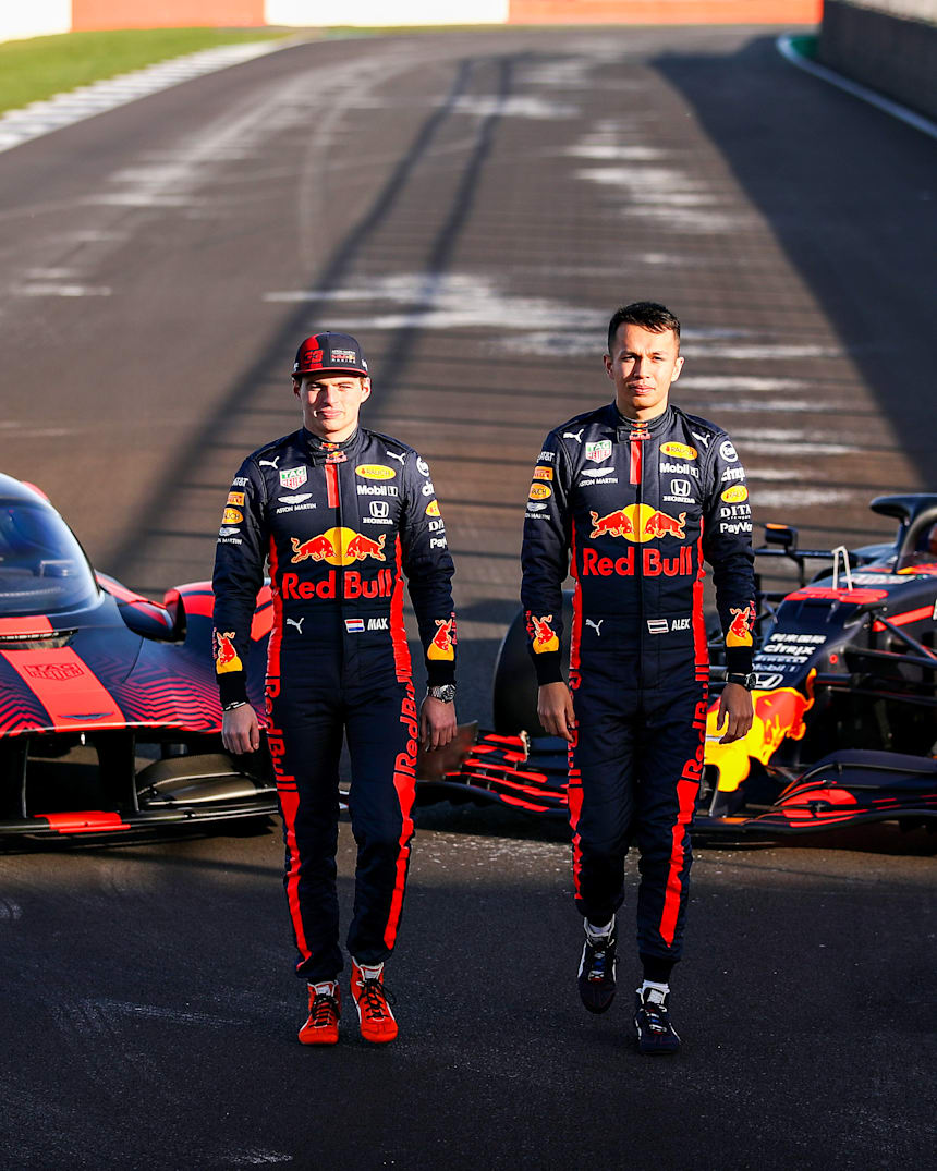 Aston Martin Valkyrie Verstappen And Albon Test Drive
