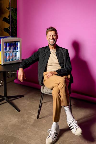 Jürgen Klopp lors d'un shooting photo.
