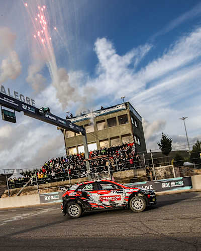 World RX driver Niclas Gronholm of team GRX-SET World RX Team performs at Montalegre, Portugal on 17 October, 2021.