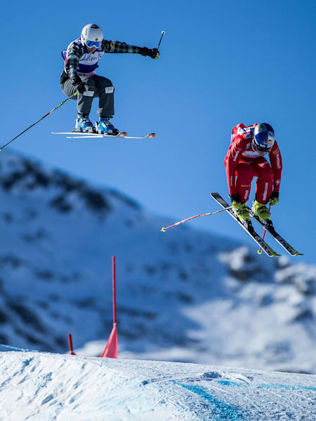 Fanny Smith beim Val Thorens Weltcup im Skicross am 13. Dezember 2014